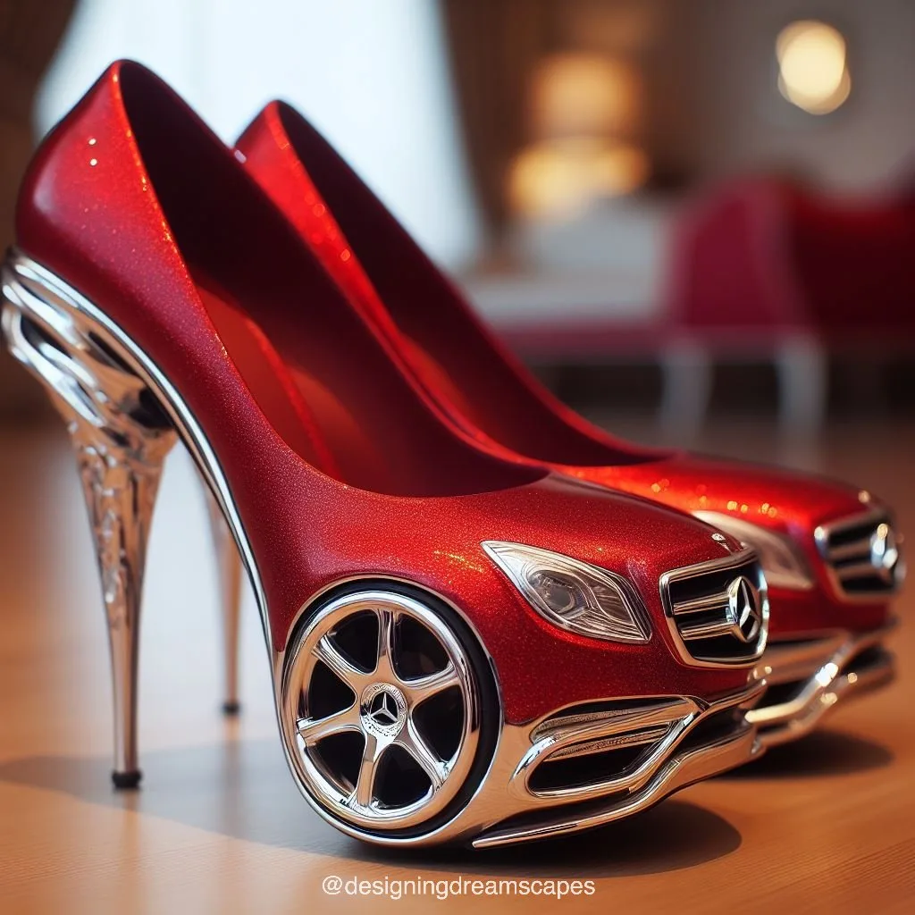 Mercedes-inspired heels