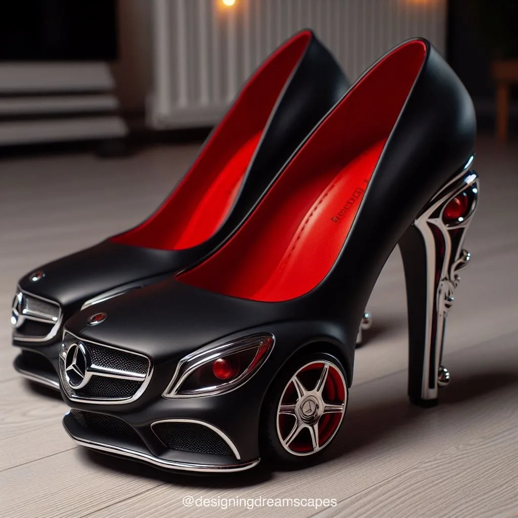 Unique Elements in Mercedes-Inspired Heels