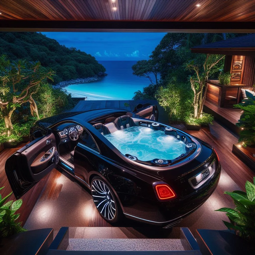 Innovative technology in supercar inspired jacuzzis