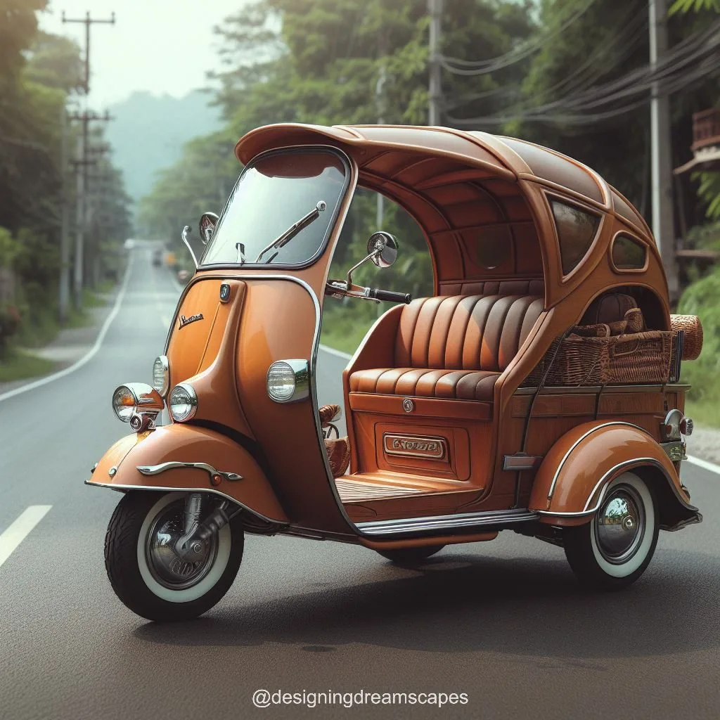 Unveiling Elegance: The Three-Wheeled Vespa Design Ignites Passion