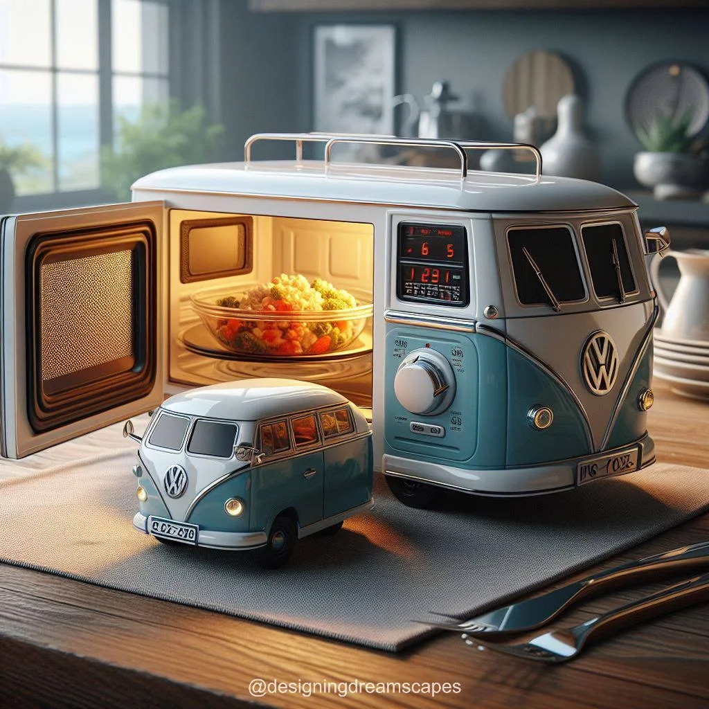 Volkswagen Bus Shaped Microwave: Retro Cooking Companion