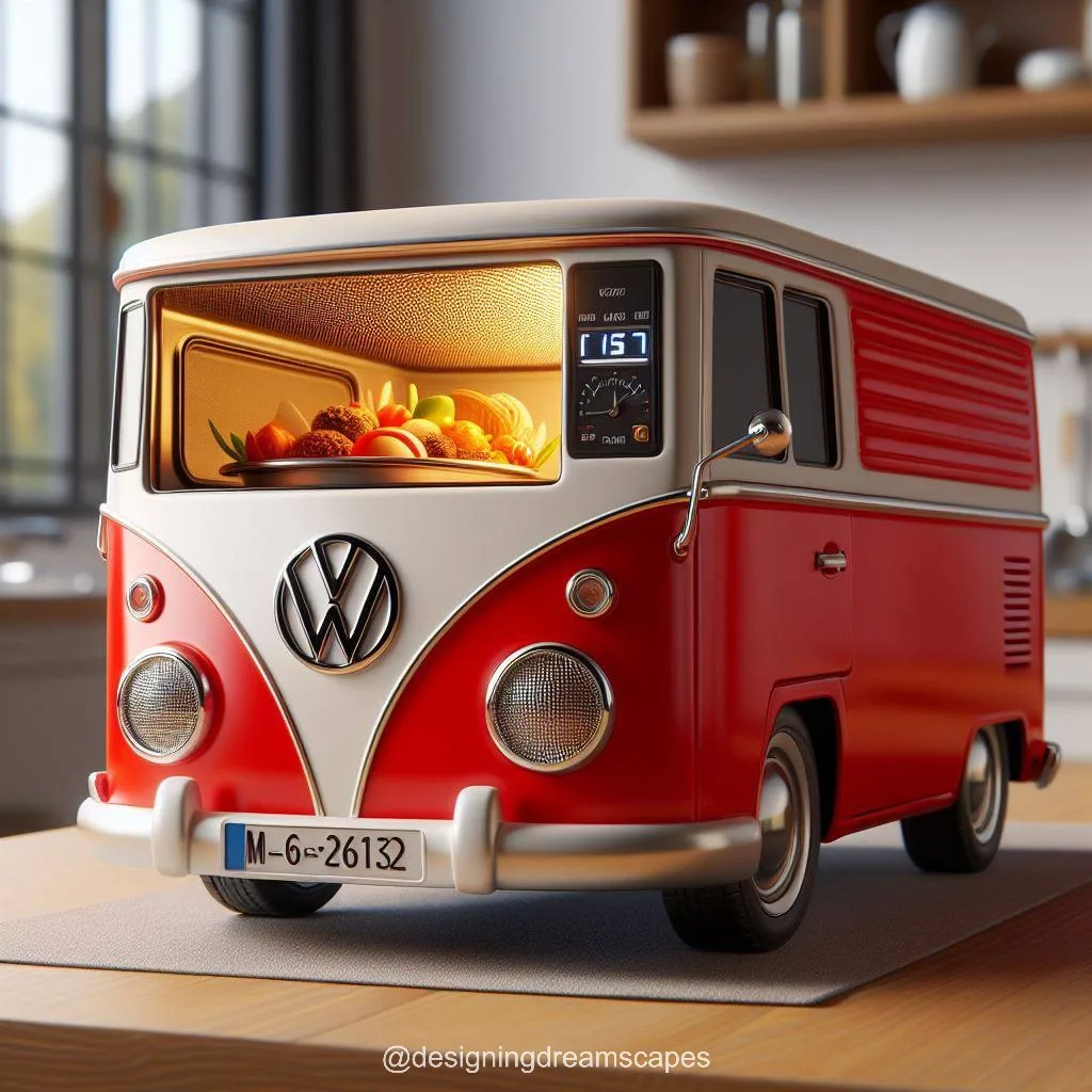 Volkswagen Bus Shaped Microwave: Retro Cooking Companion