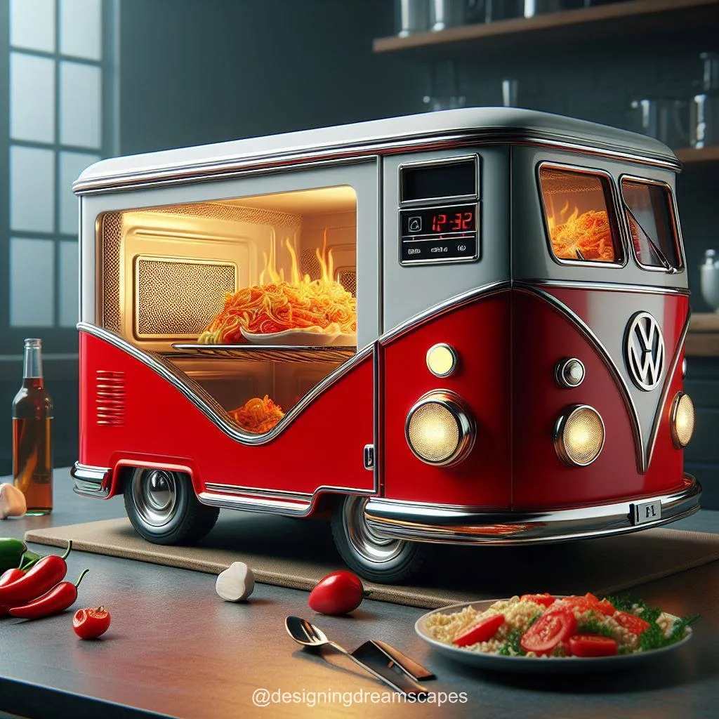 Volkswagen Bus Shaped Microwave: Retro Cooking Companion