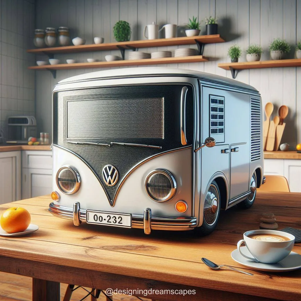 Volkswagen Bus Shaped Microwave: Retro Cooking Companion