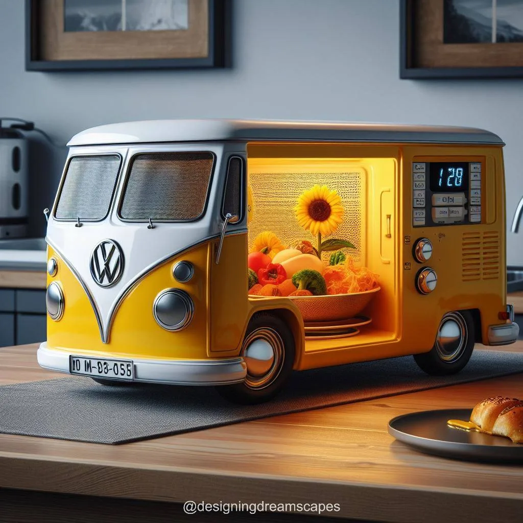 Volkswagen Bus Shaped Microwave: Retro Cooking Companion