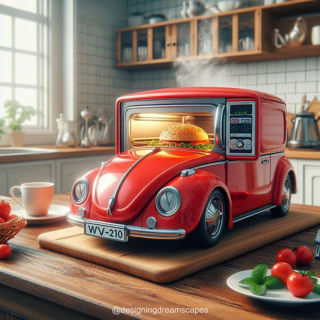 Volkswagen Bus Shaped Microwave: Retro Cooking Companion