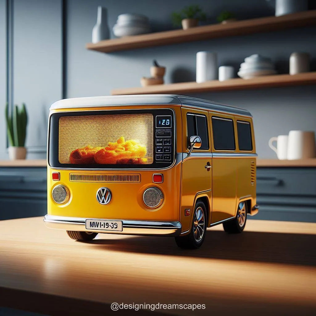 Volkswagen Bus Shaped Microwave: Retro Cooking Companion