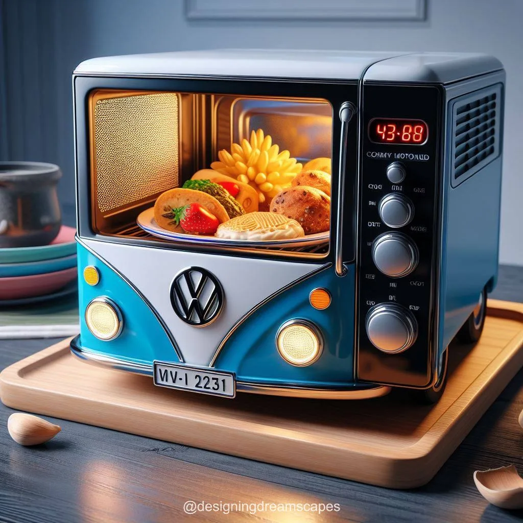 Volkswagen Bus Shaped Microwave: Retro Cooking Companion