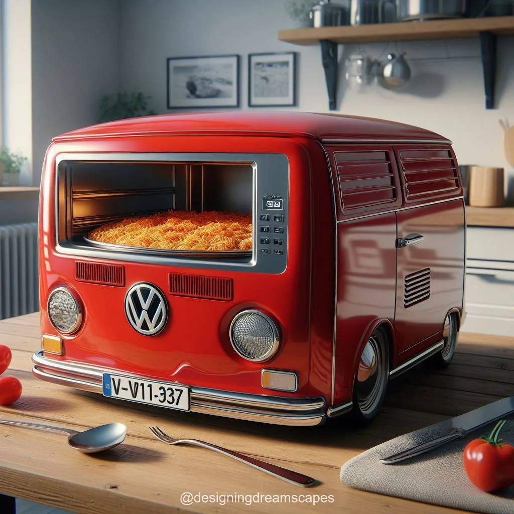 Volkswagen Bus Shaped Microwave: Retro Cooking Companion