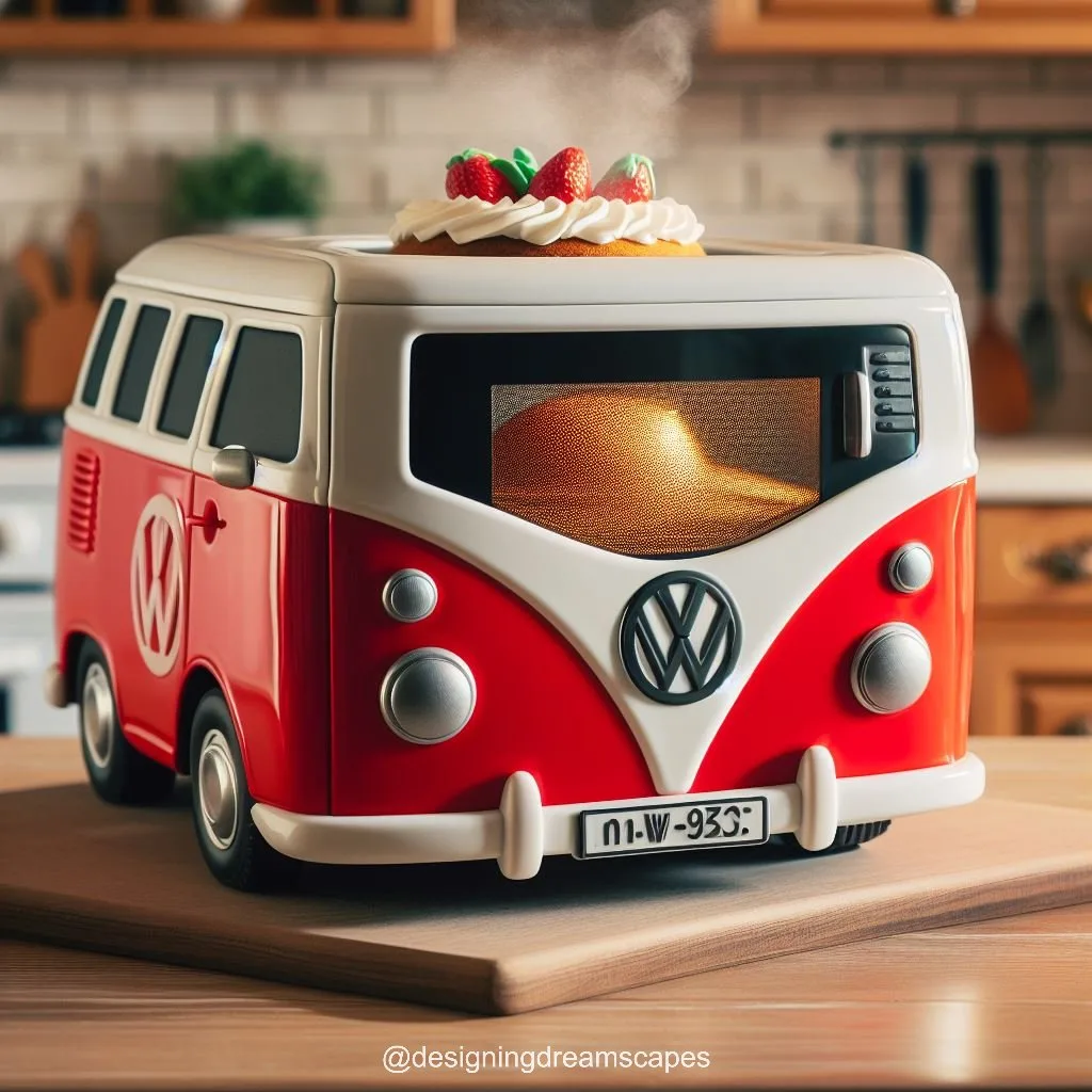Volkswagen Bus Shaped Microwave: Retro Cooking Companion
