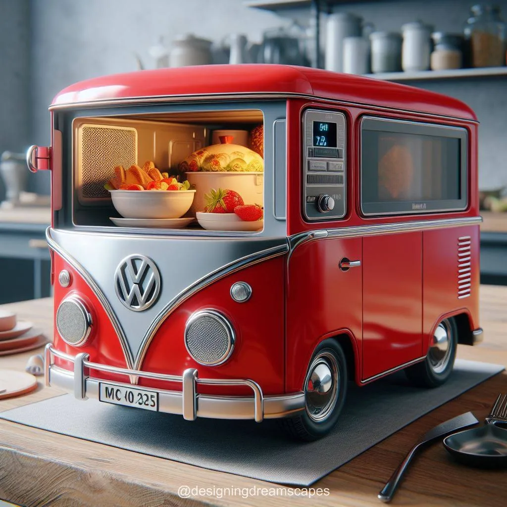 Volkswagen Bus Shaped Microwave: Retro Cooking Companion