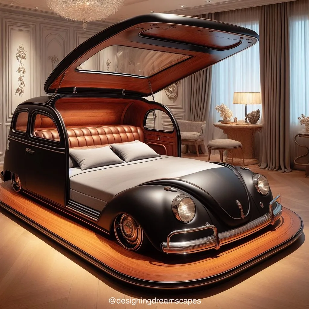 Volkswagen-Inspired Bed: Cruise into Comfort with Retro Style