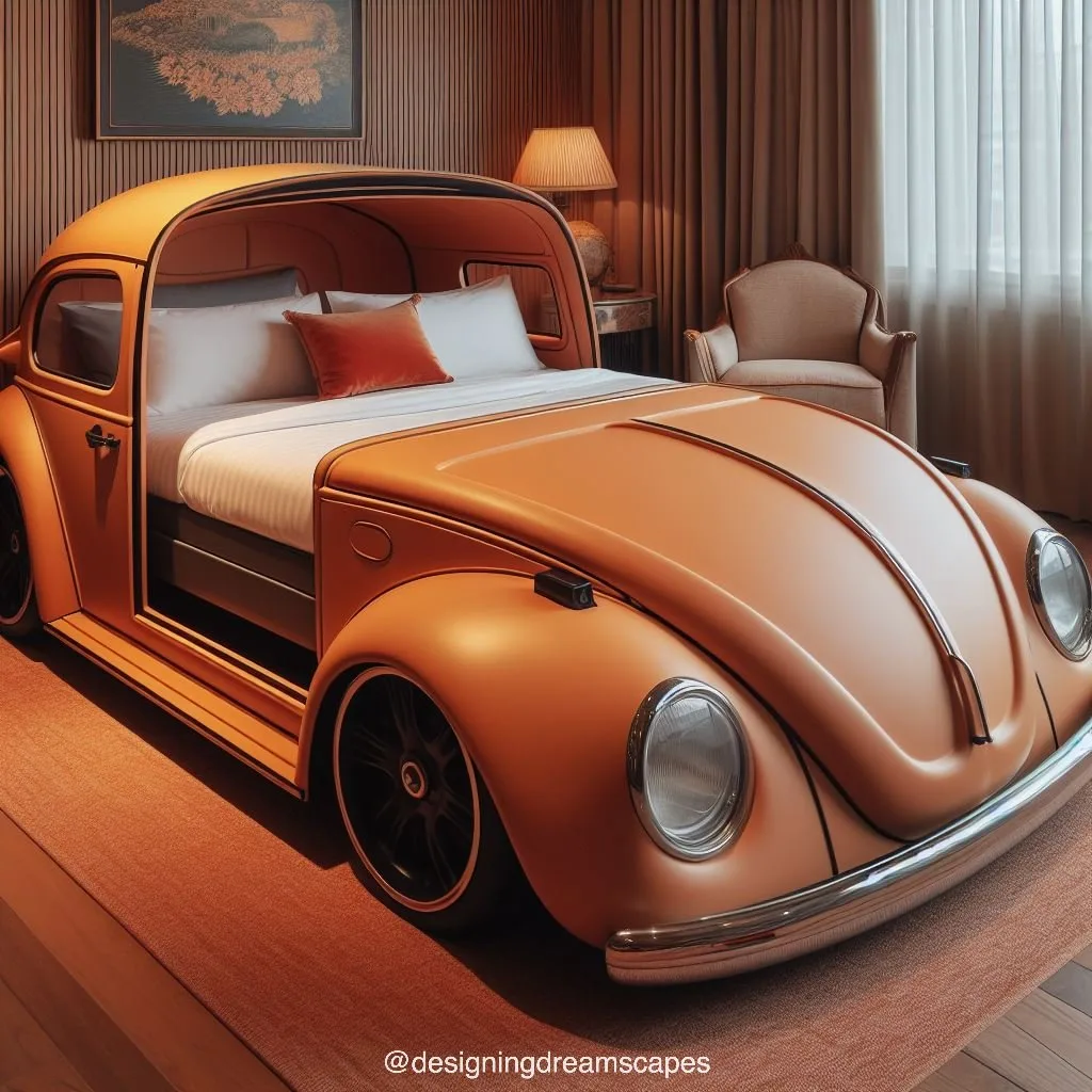 Volkswagen-Inspired Bed: Cruise into Comfort with Retro Style