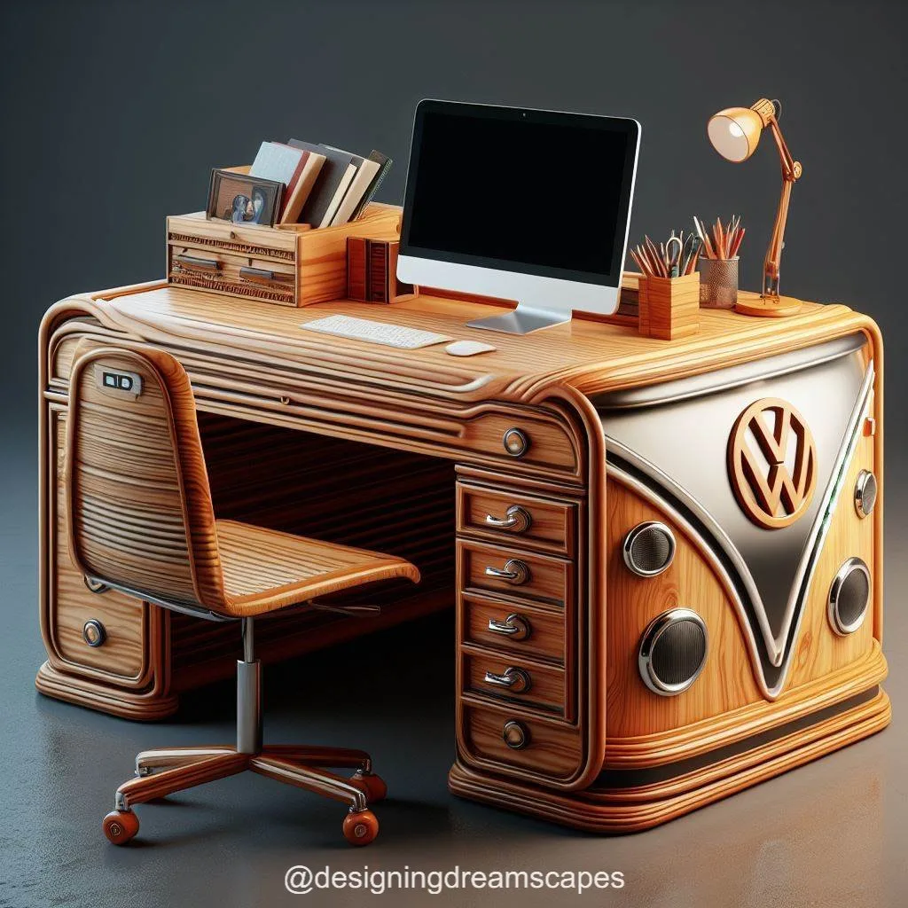 Volkswagen Inspired Desk: Drive Your Workstation Style Forward