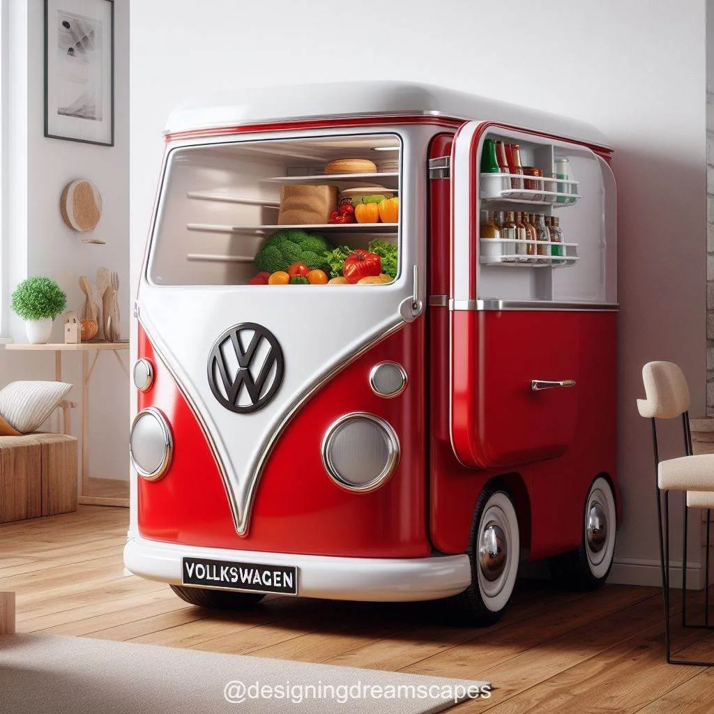 Volkswagen-Inspired Refrigerator: Rev Up Your Kitchen Style