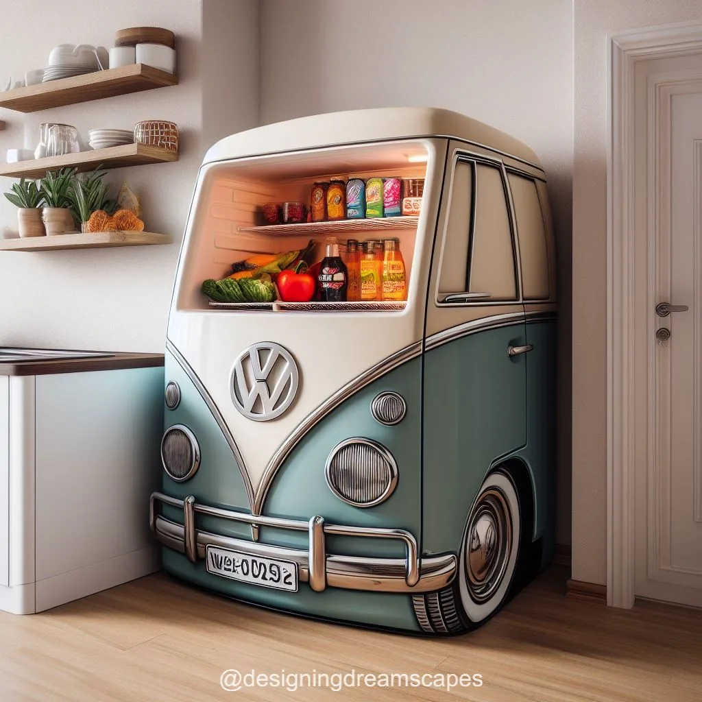 Volkswagen-Inspired Refrigerator: Rev Up Your Kitchen Style