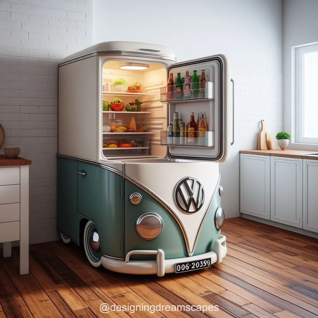 Volkswagen-Inspired Refrigerator: Rev Up Your Kitchen Style