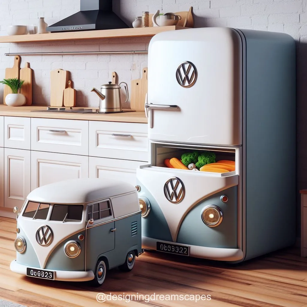 Volkswagen-Inspired Refrigerator: Rev Up Your Kitchen Style