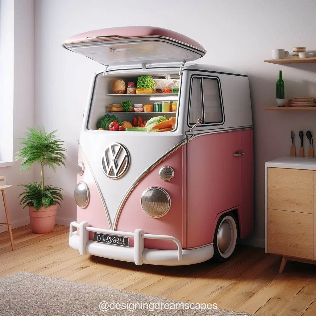 Volkswagen-Inspired Refrigerator: Rev Up Your Kitchen Style