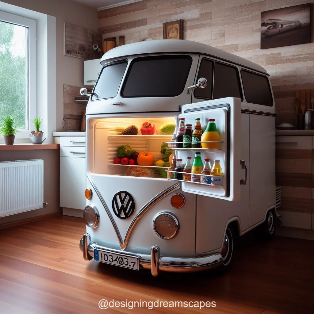 Volkswagen-Inspired Refrigerator: Rev Up Your Kitchen Style