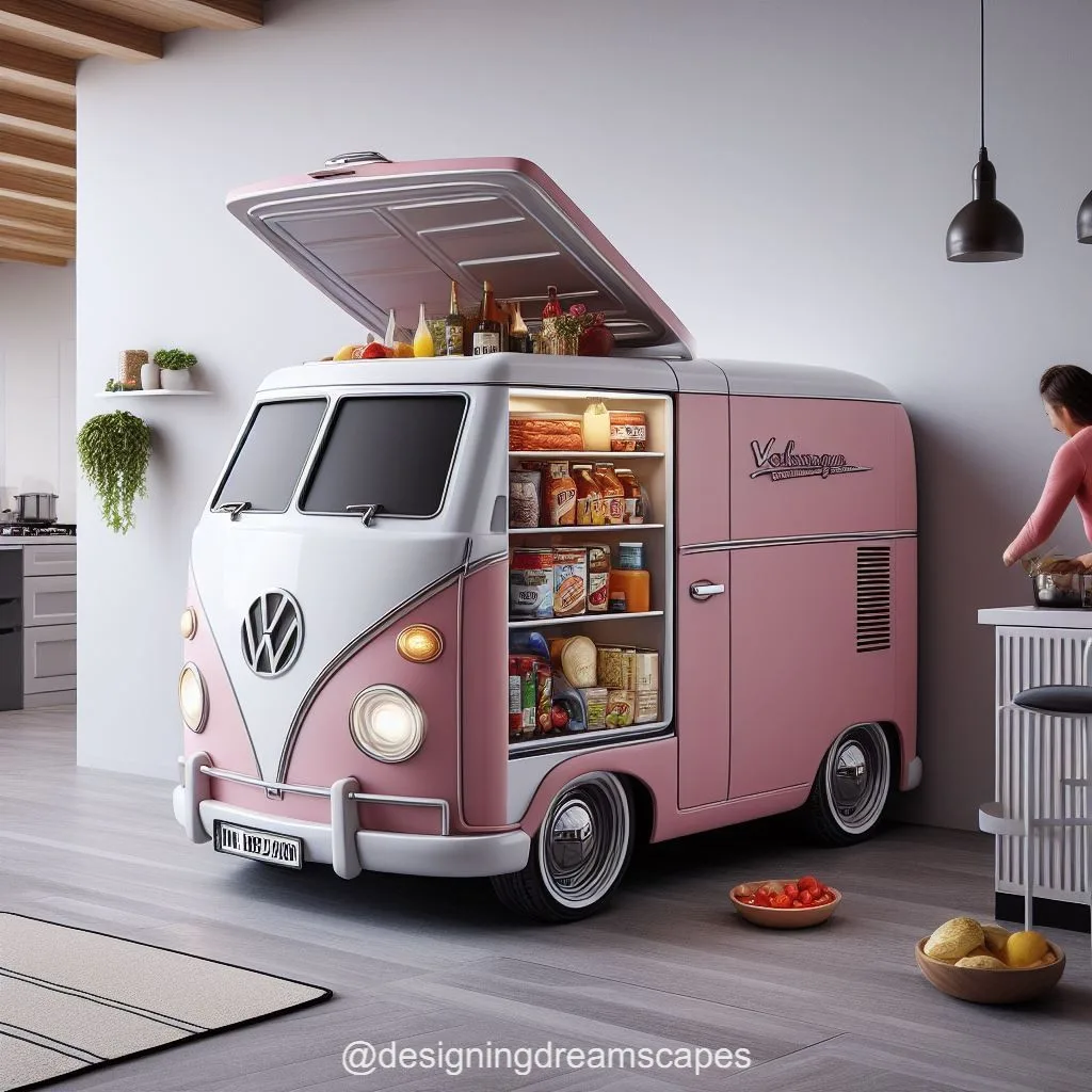 Volkswagen-Inspired Refrigerator: Rev Up Your Kitchen Style