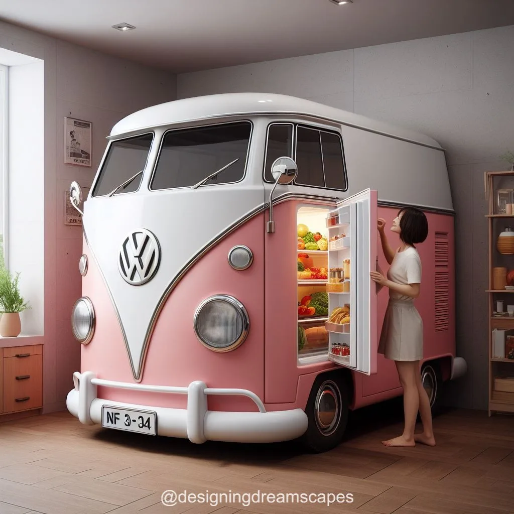 Volkswagen-Inspired Refrigerator: Rev Up Your Kitchen Style