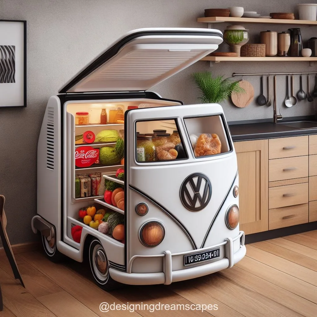 Volkswagen-Inspired Refrigerator: Rev Up Your Kitchen Style