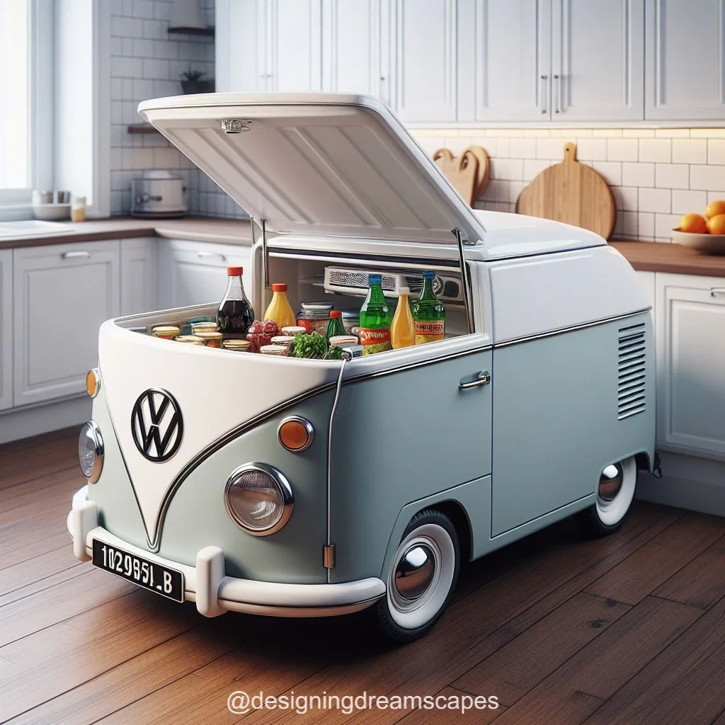 Volkswagen-Inspired Refrigerator: Rev Up Your Kitchen Style