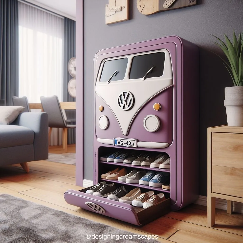 2. The Volkswagen-Inspired Shoe Cabinet: Features and Design