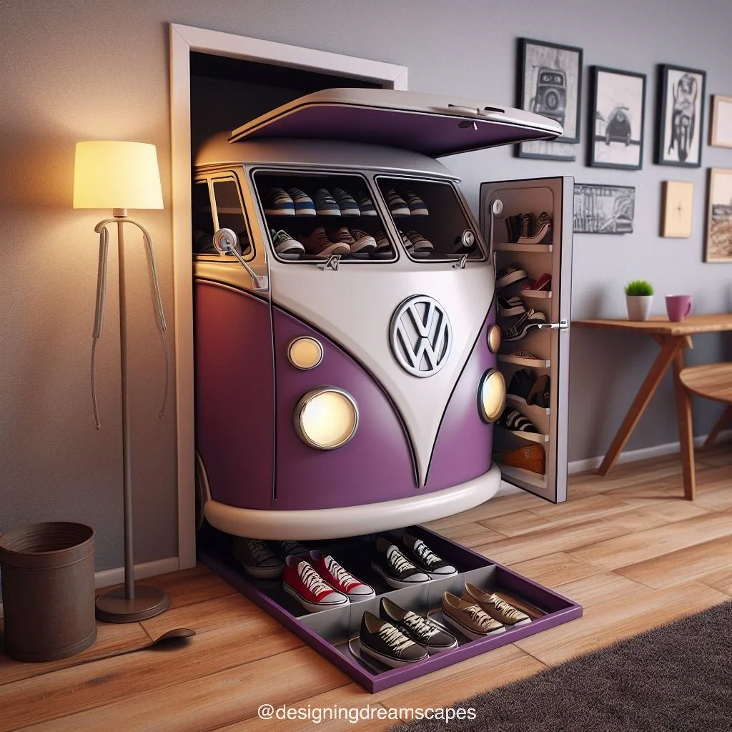 2. The Volkswagen-Inspired Shoe Cabinet: Features and Design