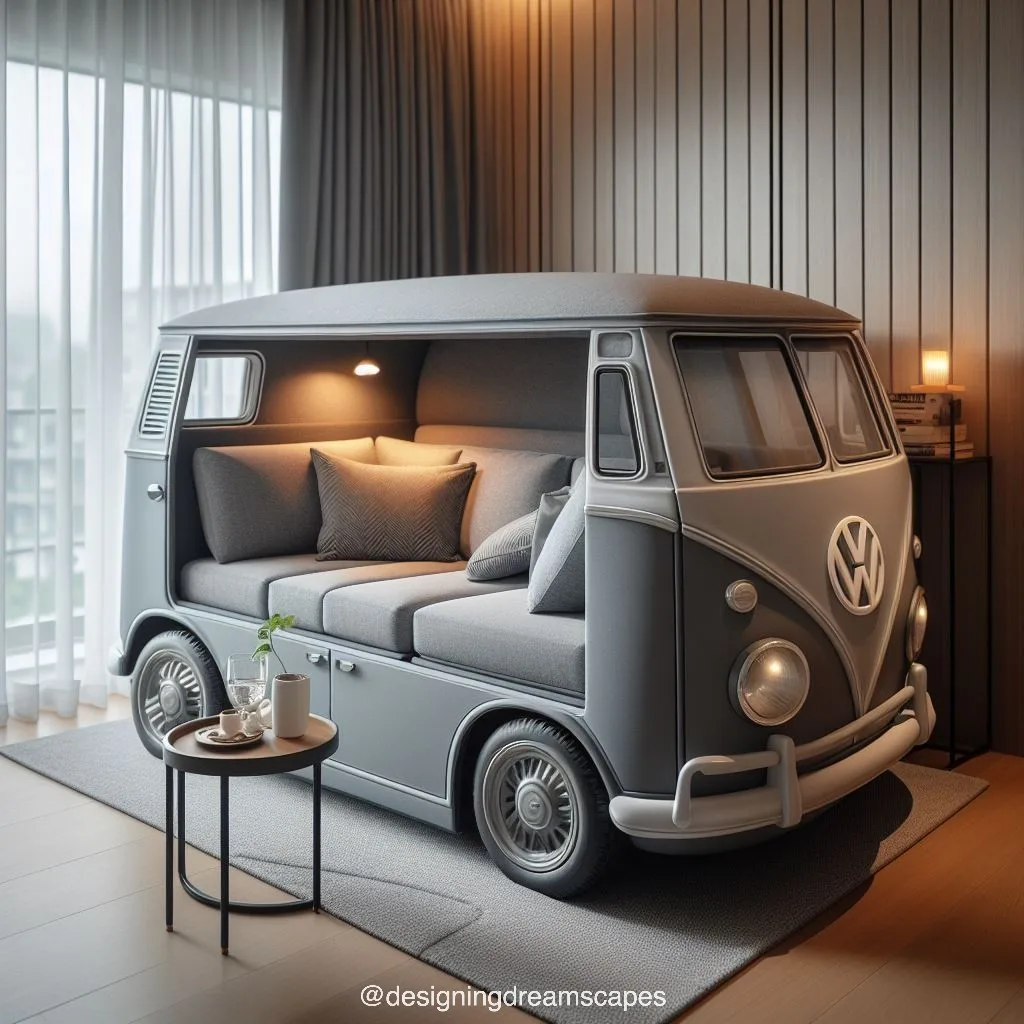 Custom-Built VW Beetle Sofa Features