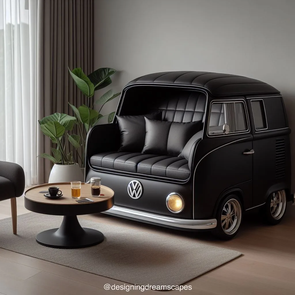 Custom-Built VW Beetle Sofa Features