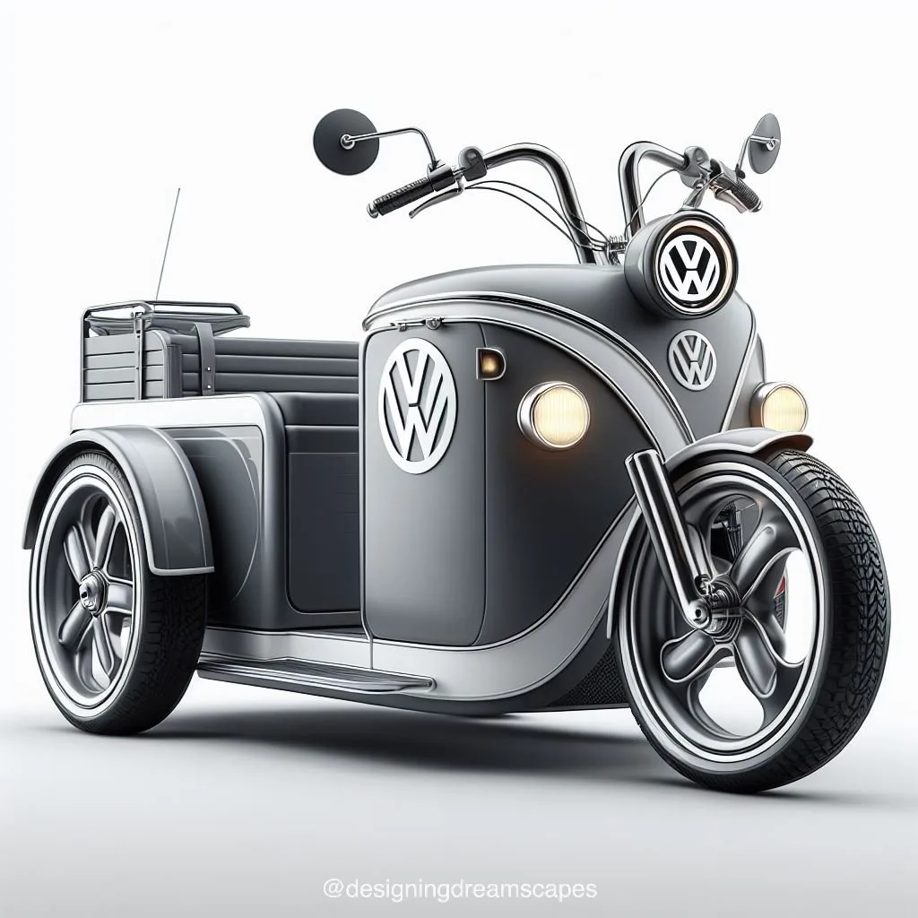 Cruise in Style: Volkswagen Inspired Three-Wheeled Vehicle - Innovation Meets Iconic Design