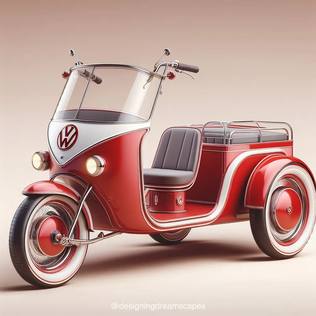 Cruise in Style: Volkswagen Inspired Three-Wheeled Vehicle - Innovation Meets Iconic Design