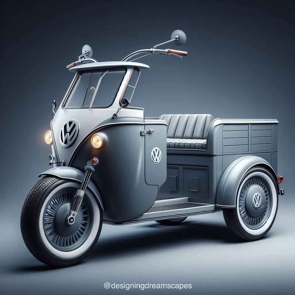 Cruise in Style: Volkswagen Inspired Three-Wheeled Vehicle - Innovation Meets Iconic Design