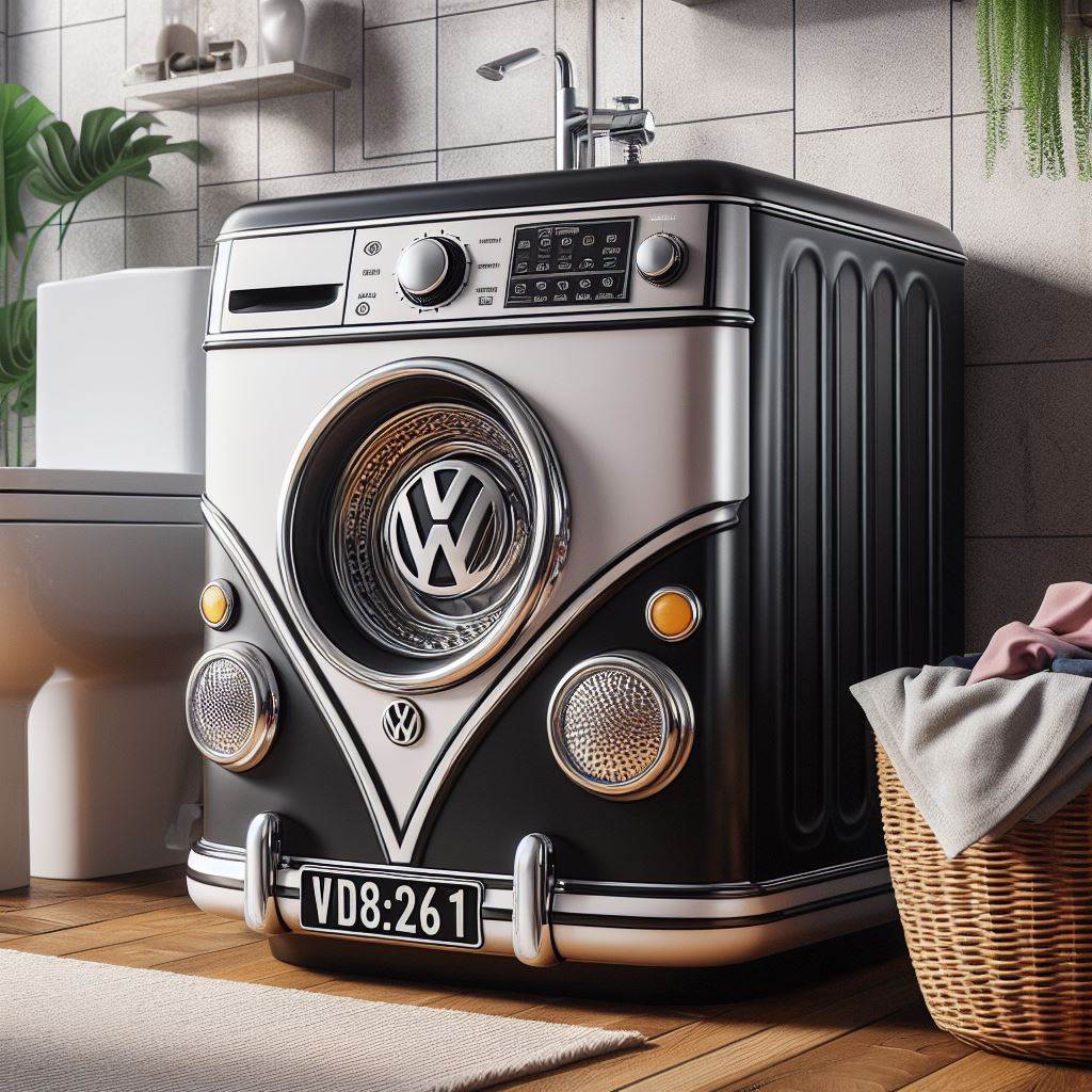 Volkswagen-Inspired Washing Machines: Reviving Retro Vibes in Laundry