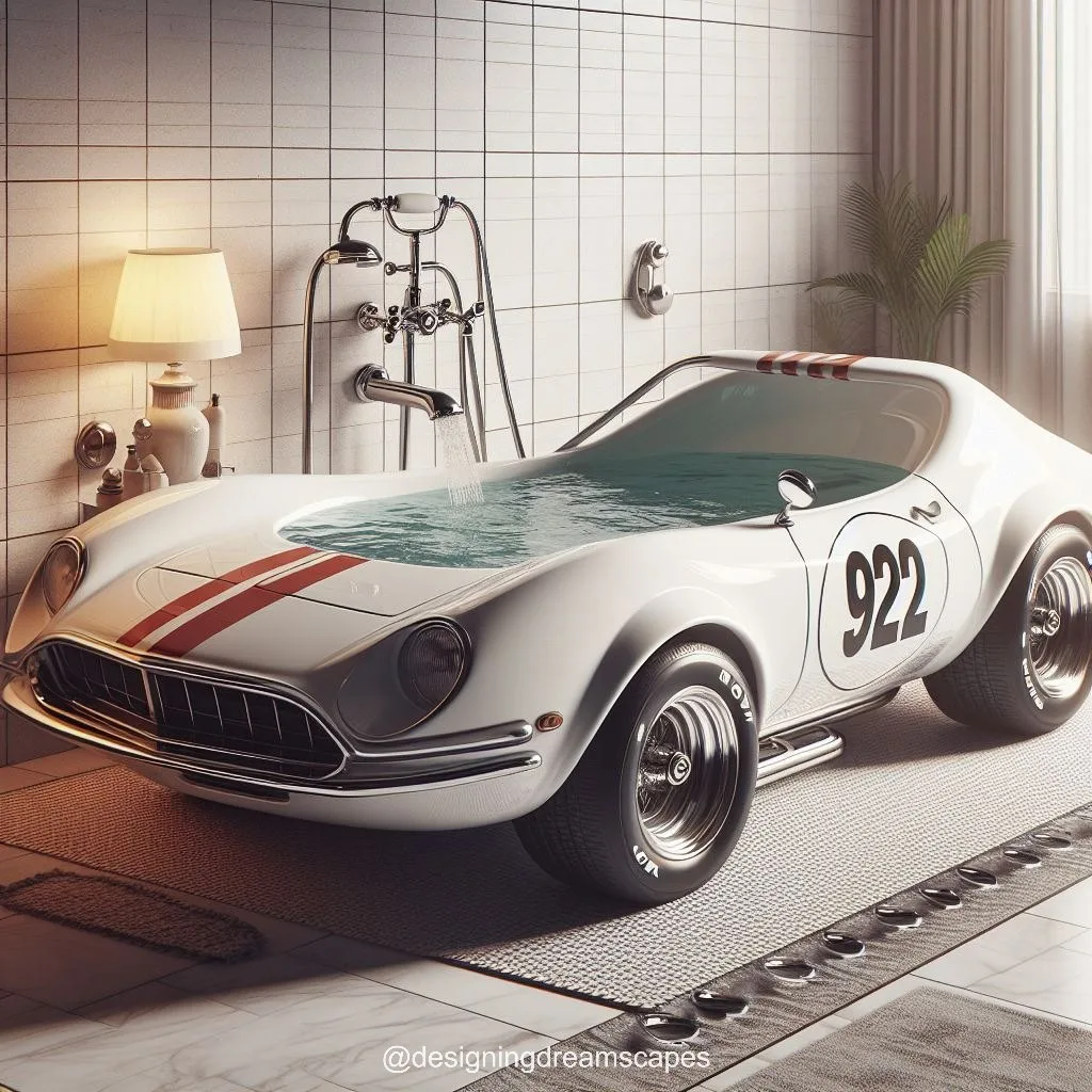 Luxury Meets Legacy: 1970 Le Mans Car-Inspired Bathtub for Timeless Elegance