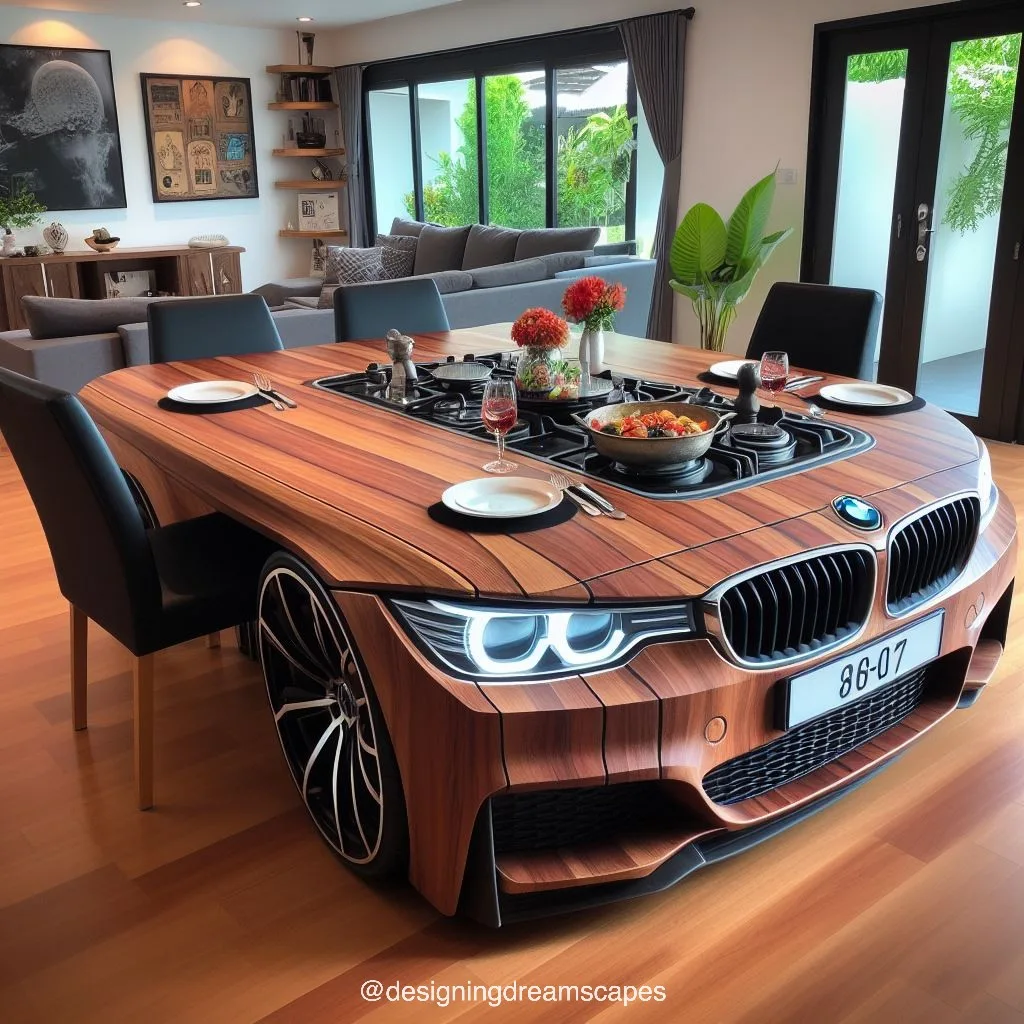 BMW-Inspired Dining Table: Rev Up Your Dining Room Decor with Sleek Design