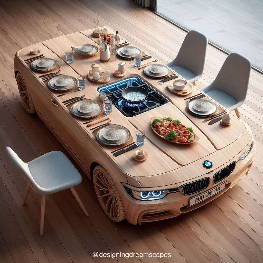 c. Customization Options for BMW-Inspired Dining Tables