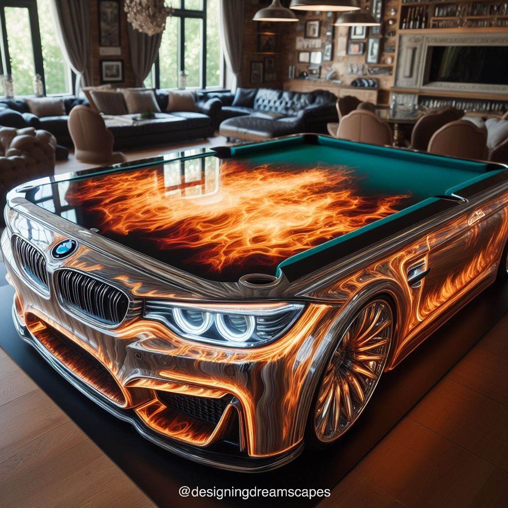 Drive Your Game to Success: BMW-Inspired Pool Table for Ultimate Luxury
