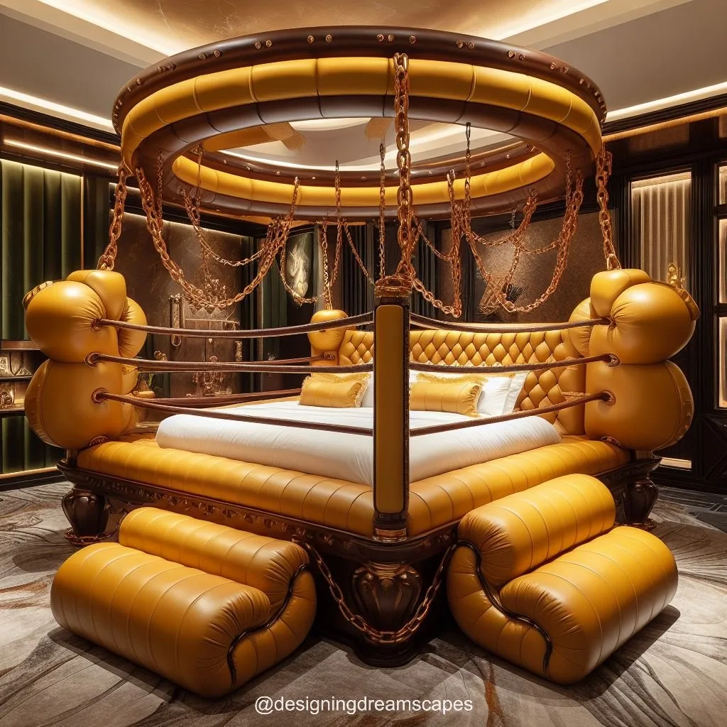 The Design of the Boxing Ring-Inspired Bed