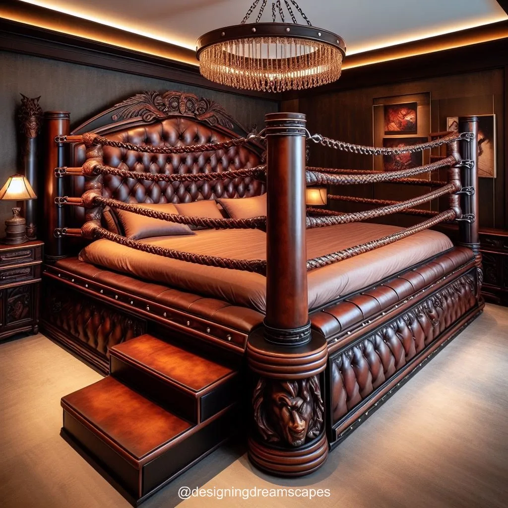 Incorporating the Boxing Ring-Inspired Bed into Your Bedroom Decor