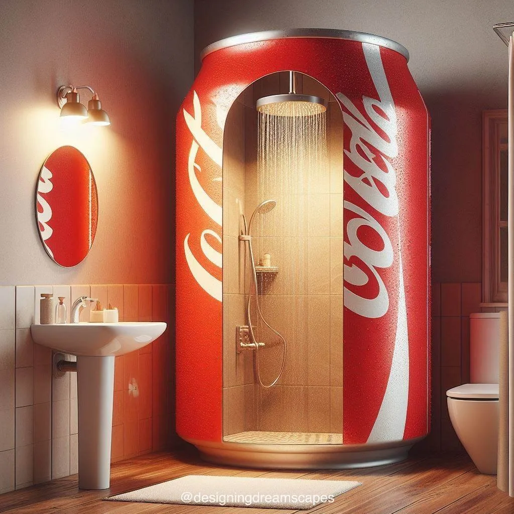 Quench Your Style Thirst: Coca and Pepsi Inspired Bathroom Design Ideas