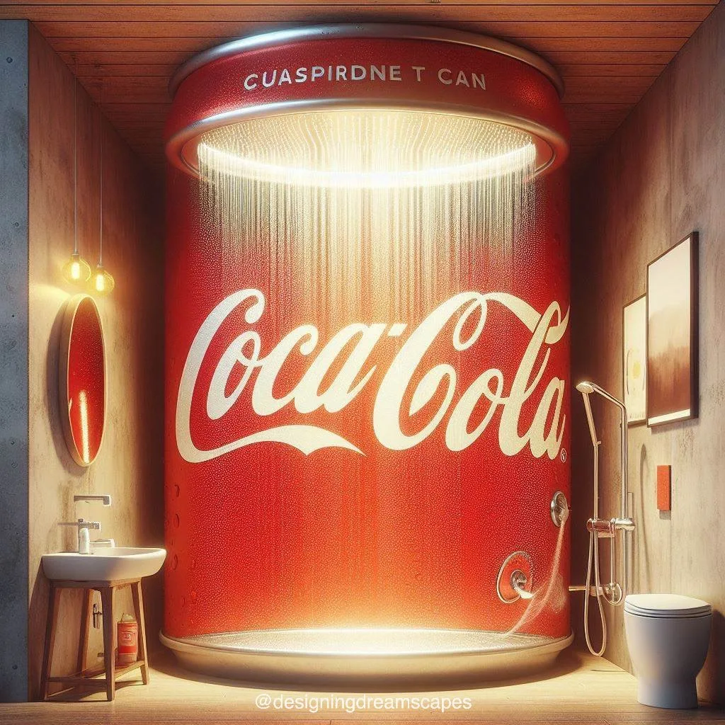 Coca and Pepsi Inspired Bathroom