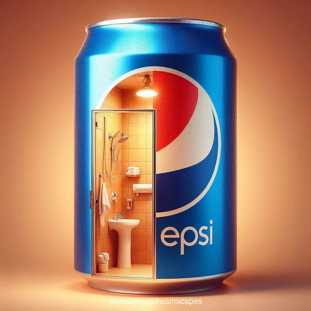 Pepsi Inspired Bathroom
