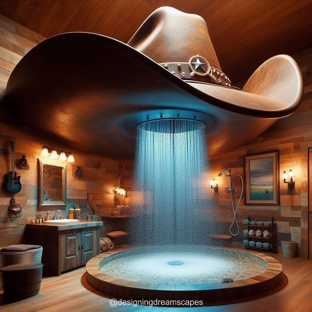Cowboy Hat Showers: Unique Western Style for Your Bathroom
