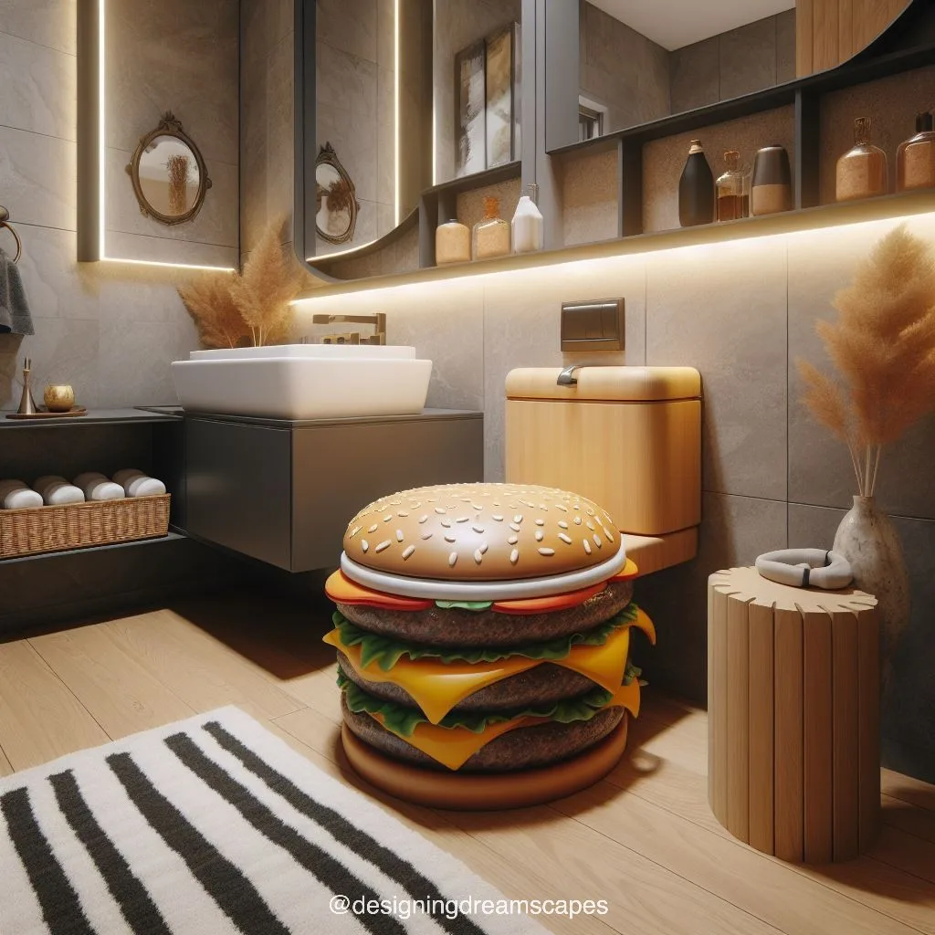 The Appeal of a Hamburger-Shaped Toilet