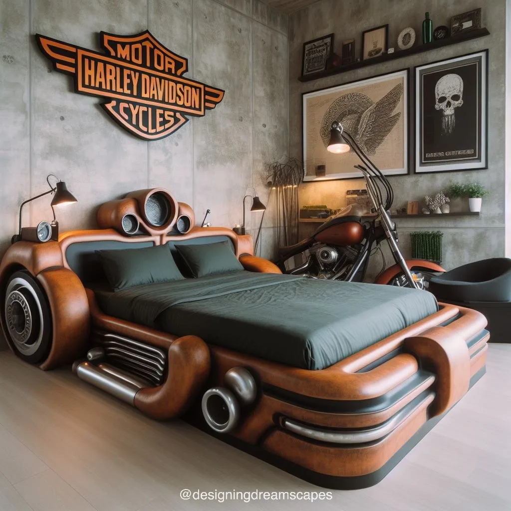 Ride into Comfort: Harley Davidson Bed for Motorcycle Enthusiasts