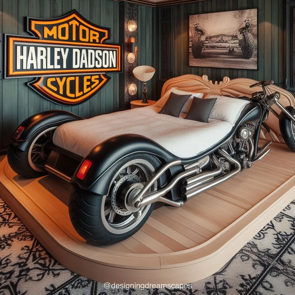 Ride into Comfort: Harley Davidson Bed for Motorcycle Enthusiasts