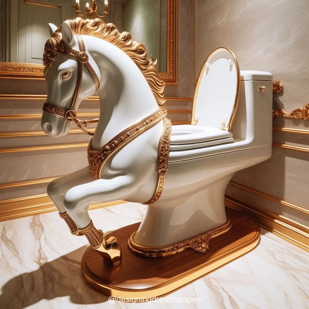 Gallop into Style: Horse-Shaped Toilet for Equestrian-Inspired Bathrooms